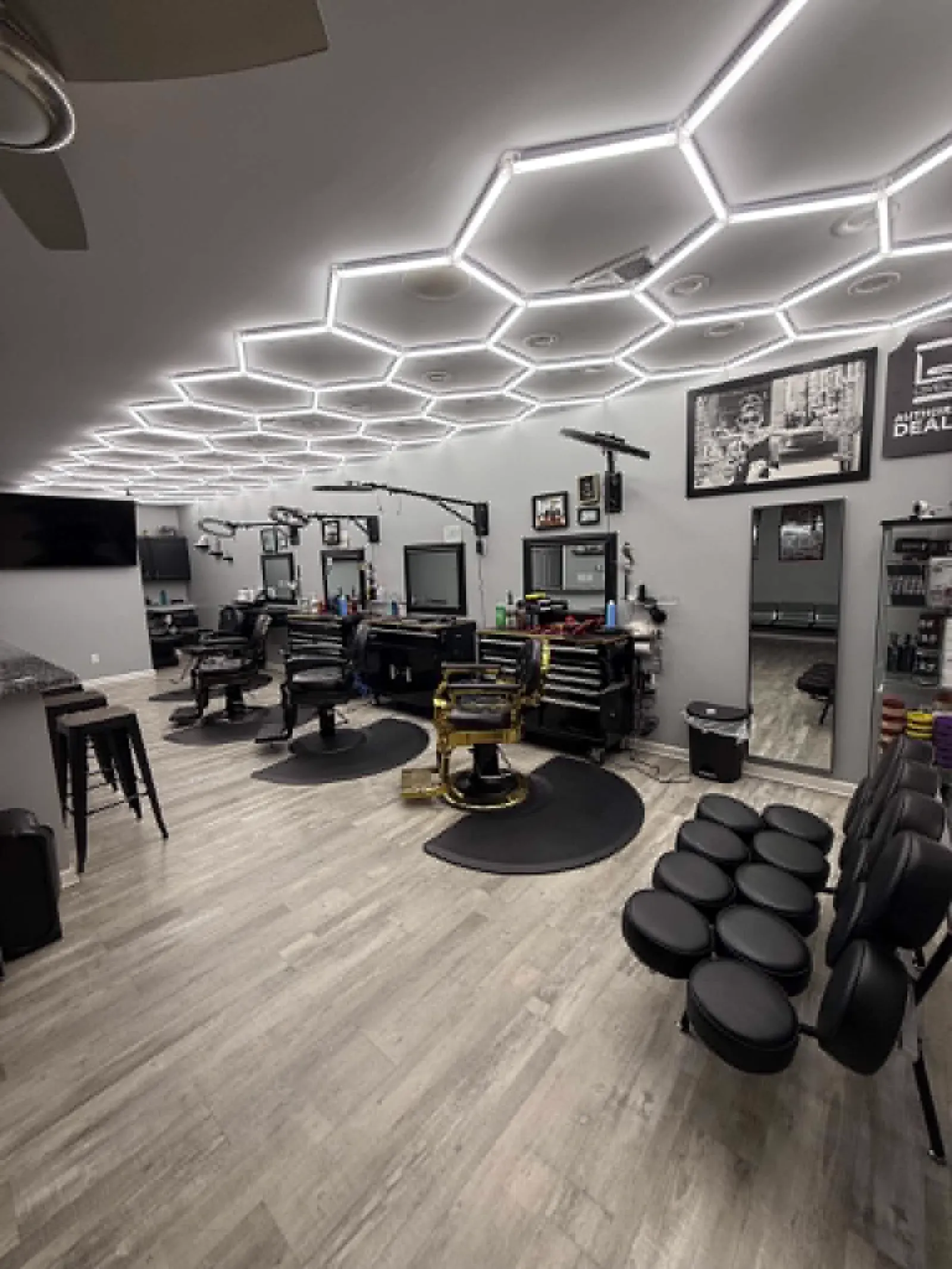 Inside NV Hair Studio in Kannapolis, NC